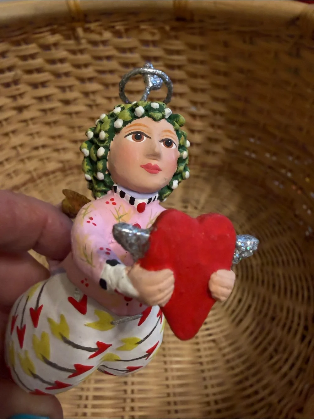 Patience Brewster MacKenzie-Childs Love Is Paradise Angel Ornament NIB w/ Tags